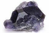 Purple Cube-Dodecahedron Fluorite Cluster - China #226161-1